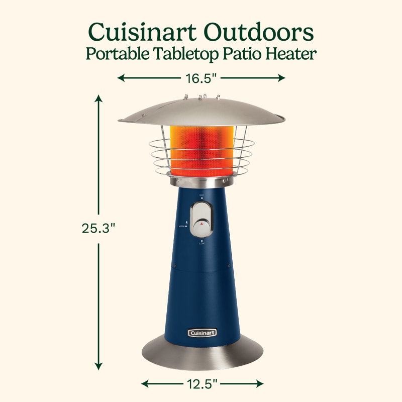 Tabletop Patio Heater, Navy