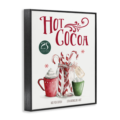 Art rétro, giclée hivernale au chocolat chaud par Carol Robinson
