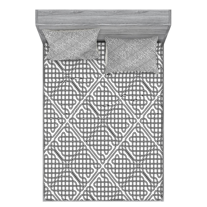Microfiber Sheet Set, Queen Sheet Set with Fitted Sheet