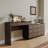 Carmavy Extendable Vanity Makeup Table Home Office Desk with Flip-Top Makeup Mirror and 6 Storage Drawers