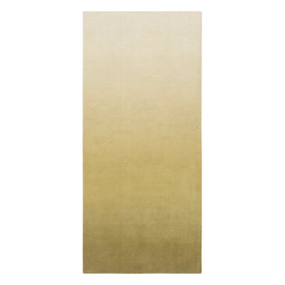 Rug & Kilim's Contemporary Ombre Runner Rug In Chartreuse And Light Pink Hues