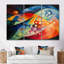 Création de l'univers, tourbillons rétro, ensemble de reproductions d'art abstrait-2137006785-2137006796