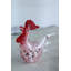  Figurine coq en verre soufflé à la main 8 po x 4 po x H 8 po
