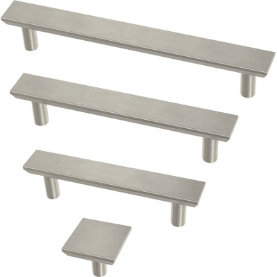 Simple Chamfered Kitchen Cabinet or Furniture Drawer 3" Center Bar Pull Multipack