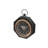 Bold & Eclectic Modern Analogue Quartz Movement / Crystal Tabletop Clock with Alarm in Dark Brown