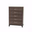 Commode 1 pièce 5 tiroirs avec rangement en bois massif