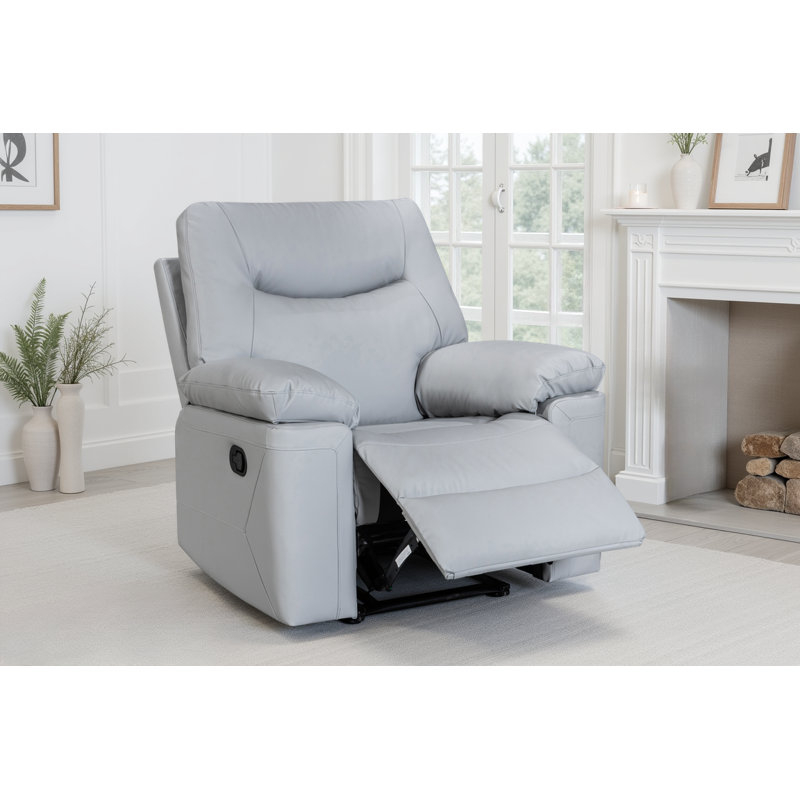 Blinera 97cm Wide Glider Standard Recliner, Light Grey