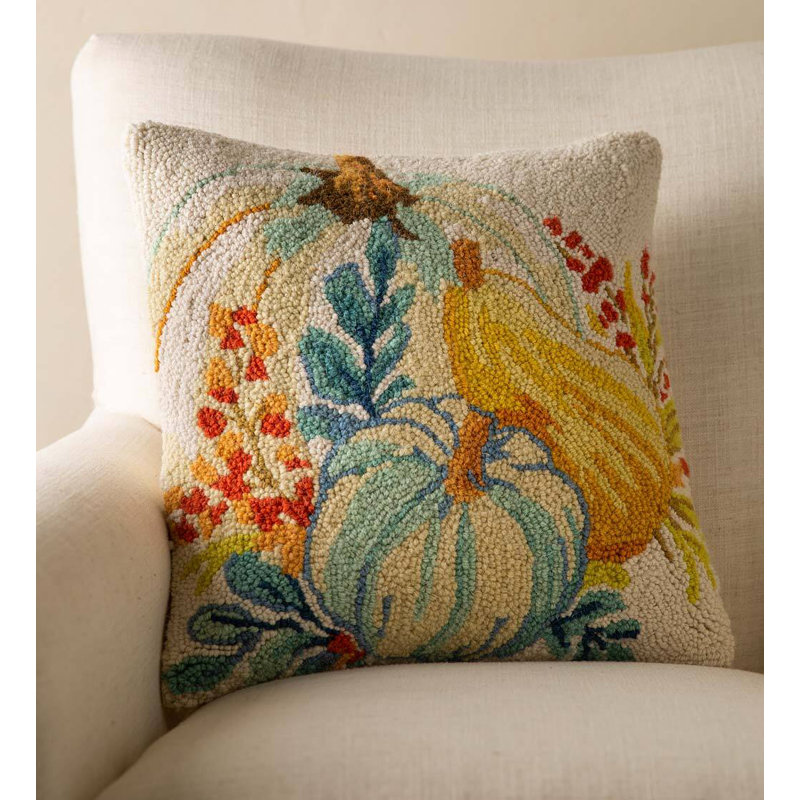 Floral Down Throw Pillow