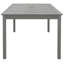 Leontiy Rectangular Acacia Solid Wood Outdoor with Umbrella Hole Dining Table - 200 cm W 100 cm D