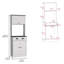 Garde-manger classique avec tiroir et 2 armoires, solution de rangement durable et élégante pour les maisons modernes-1194320947