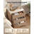 3-Drawer Nightstand with Faux Marble Print Top, Modern Wood End Table with Storage Drawers for Bedroom, Living Room, Beige-1155938574