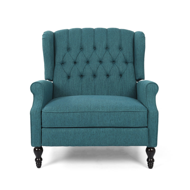 Fauteuil en tissu, Sarcelle
