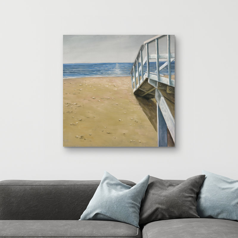 Seaside landscape - 32"x32" art on canvas