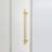Redefine Hardware Aspen Brass Knurled Large Cabinet Pull Handle 9" Inch Length