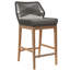 Ensemble de bar extérieur en bois de teck 3 pièces Wellspring-105920932