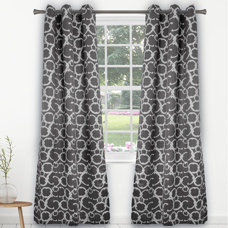 Paire de rideaux occultant avec œillets Stonehaven, Gris