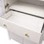 Grand garde-manger arqué cannelé avec tablettes réglables, rangement élégant avec tiroir caché et porte vitrée pour la cuisine et les espaces de vie-296655752