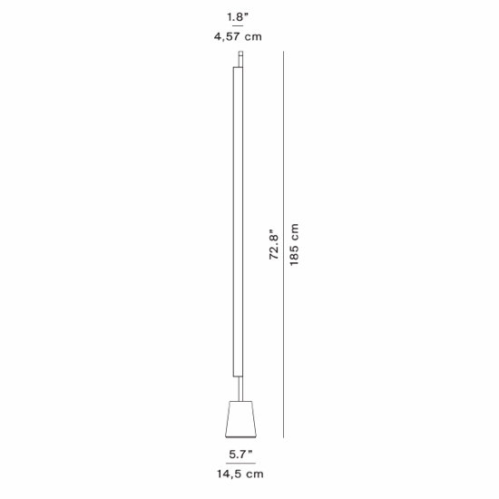Compendium Floor Lamp, 3000K, Silver