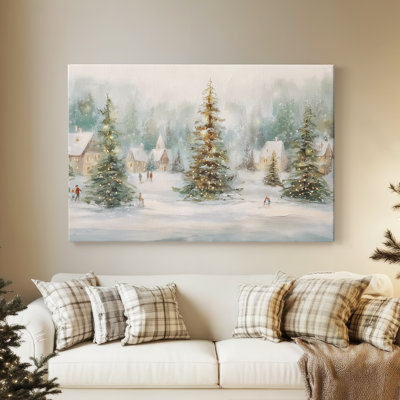 Snowwhite Whisper of Star-Premium Gallery Wrapped Canvas