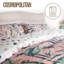 Microfiber Floral Duvet Cover with Pillowcases-60124927