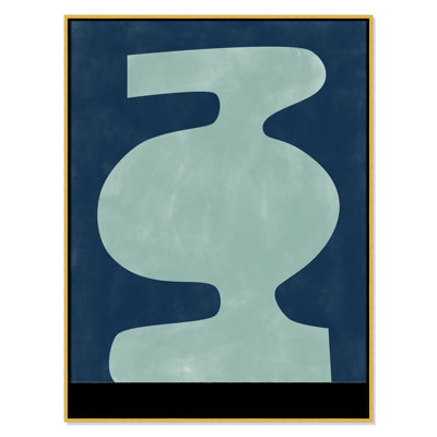 Impression abstraite de silhouette de vase par Ristova