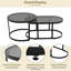Beige Garden Furniture Set 5 Piece With Glass Table-2015842937