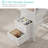 47" Built-in Outlets L-Shaped Computer Desk with Drawers & Storage Shelves, White