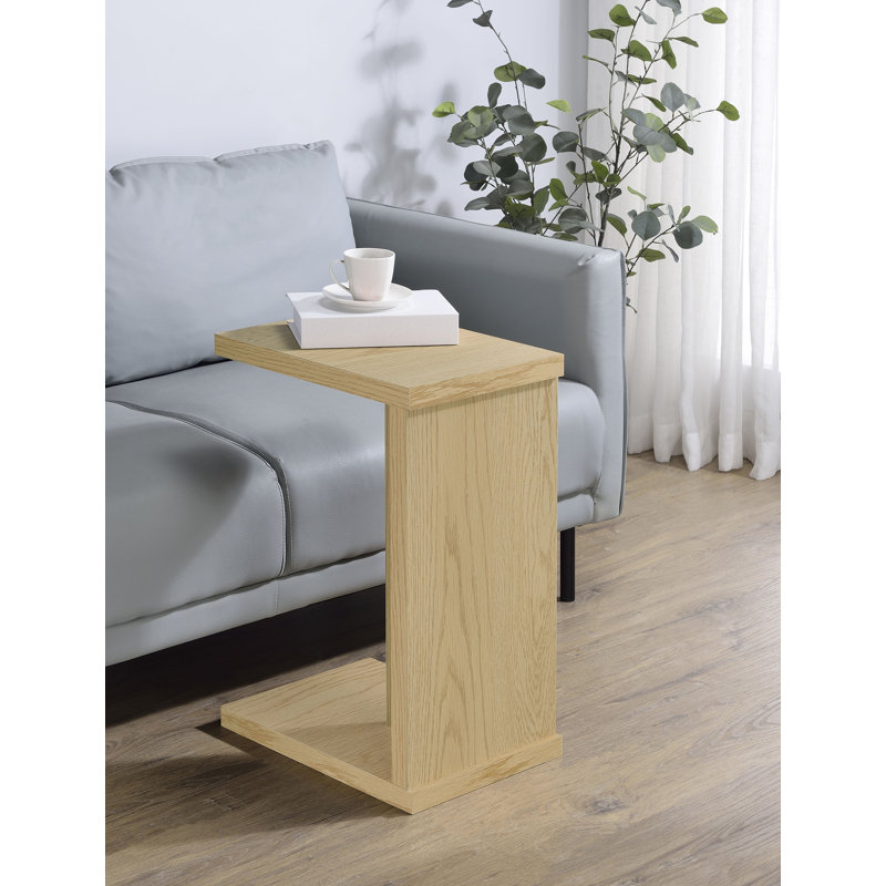 Table d'appoint Clower, Chêne clair