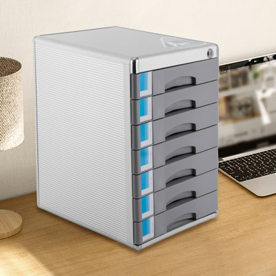 Hyung 7-layer Metal Desktop Drawer Organizer With Labels