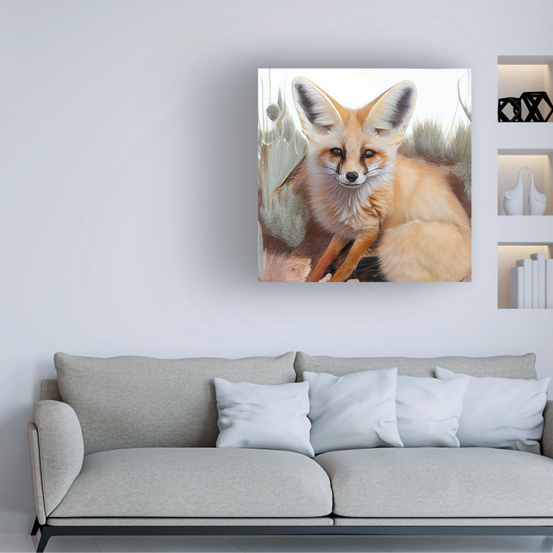 Art sur toile Sasha Fennec Fox I, H 18 po x l 18 po