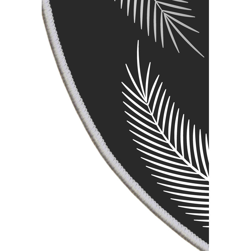 Luxurious Round Carpet (39.4 Inches), 100% Polyester, 0.3 Inch Pile Height | 3D Digital Printing, Antibacterial, Non-Slip PVC Dot Underside | Machine Washable, Perfect for Living Room, Bedroom & Playroom Decor