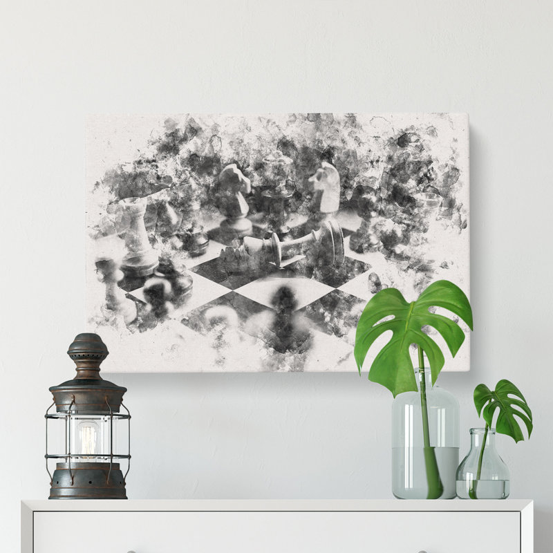 Chess Checkmate - Wrapped Canvas, 60cm H x 91cm W x 3cm D