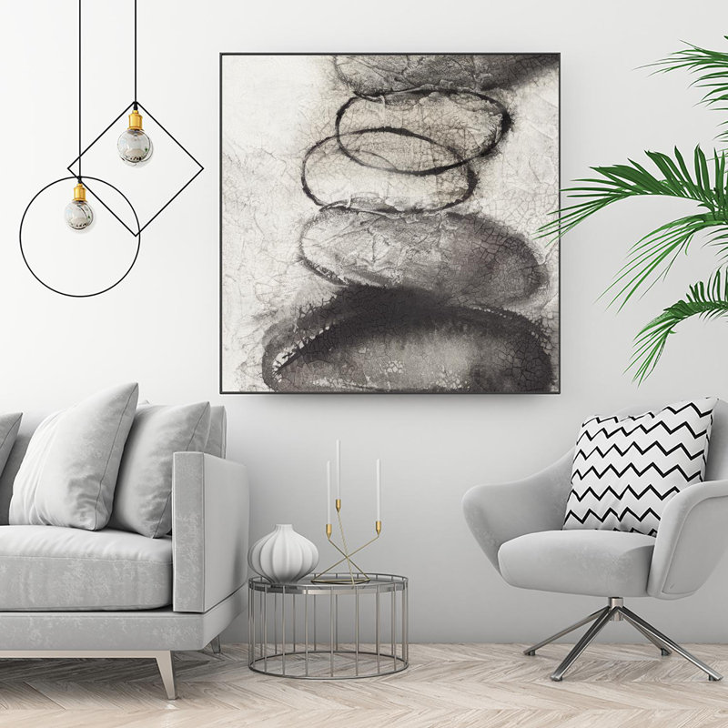 «Start Point I» par PI Studio - reproduction sur toile avec cadre flottant, H 20 po x l 20 po