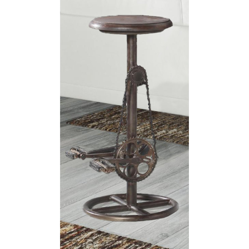 Solid Wood Counter Stool, Brown