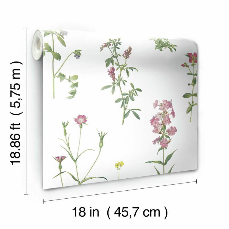 Lahziri PEEL & STICK WALLPAPER, Green/Pink