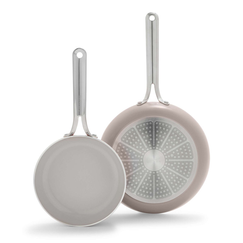 GreenPan Nova 2 Piece Frypan Set, Clay