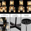 48 pouces en cristal pour la décoration intérieure, design noir luxueux, éclairage à DEL, plafonnier, câblé, écoénergétique, blanc chaud 2700K, salon et salle à manger design de 48 W 3, facile à installer