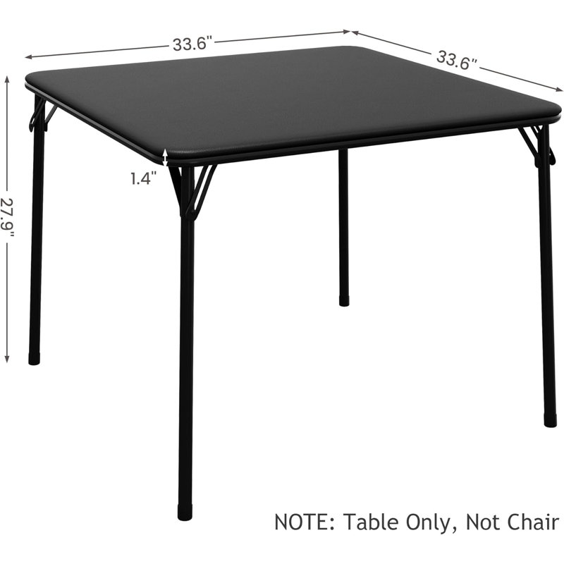 Folding Table, Black