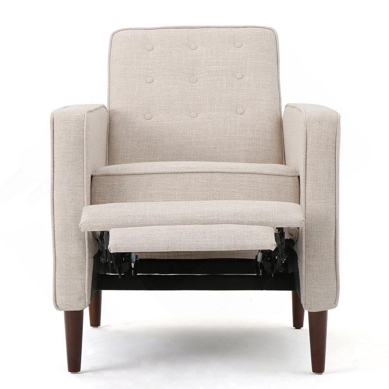 Recliner, Beige Fabric