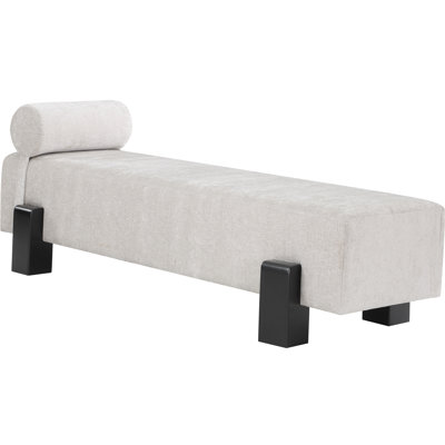 Banc rembourré en tissu Berlon Chenille