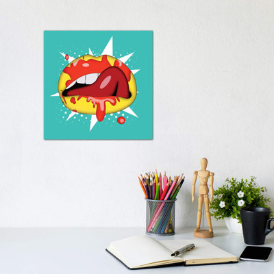 Lips by Mark Ashkenazi - Wrapped Canvas Print