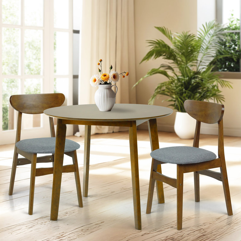 Ensemble repas pour 2 personnes Jaremiah, Noyer
