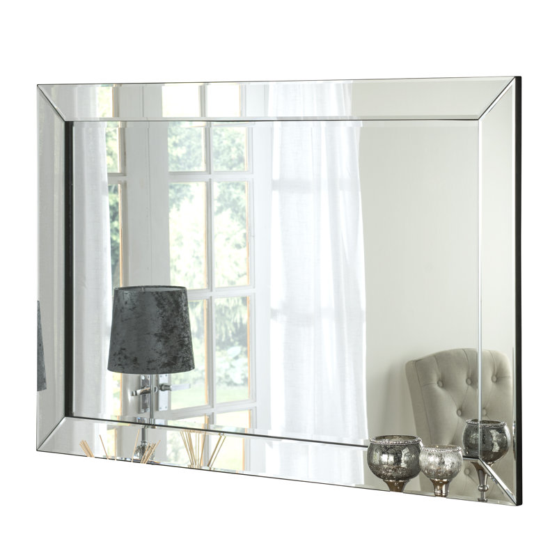 Maude Glass,MDF Wall Mirror, 61cm x 91cm