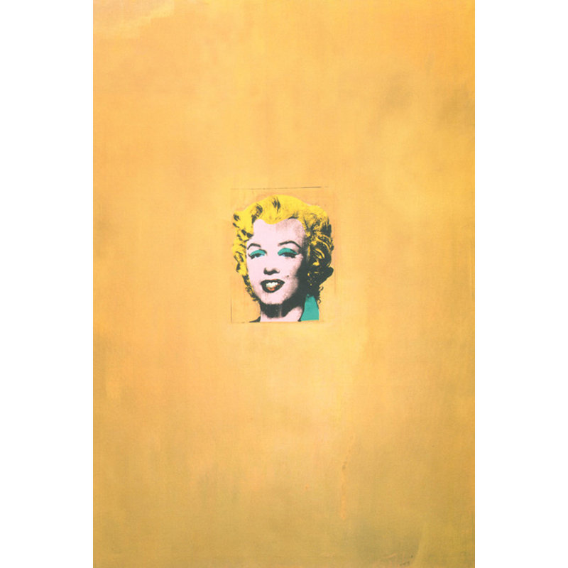 Gold Marilyn Monroe, 1962, 24" H x 16" W