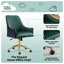 Chaise de bureau en velours Mariachristina-88632055