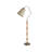 French Chinese Vintage-Style Solid Wood, Hardware & Fabric Shade Floor Lamp-118661869