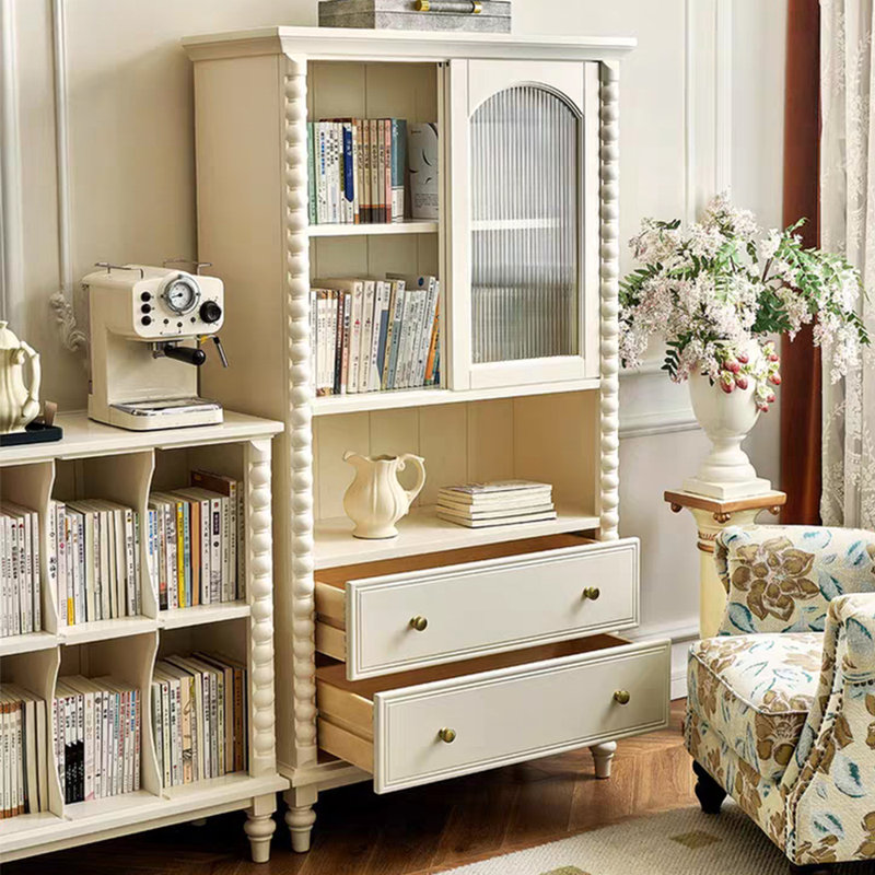 American Retro Solid Wood Bookcase | Stylish Storage