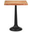 Akridge Acacia Solid Wood Top Metal Base Dining Table