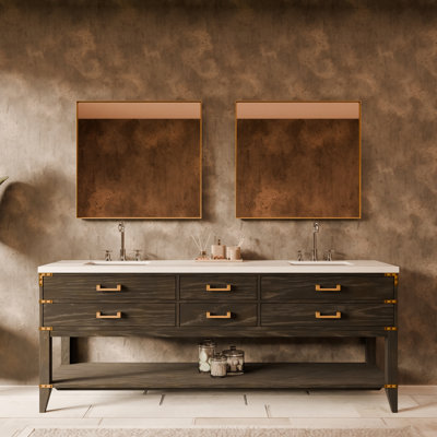Ensemble de meuble-lavabo double 84 po