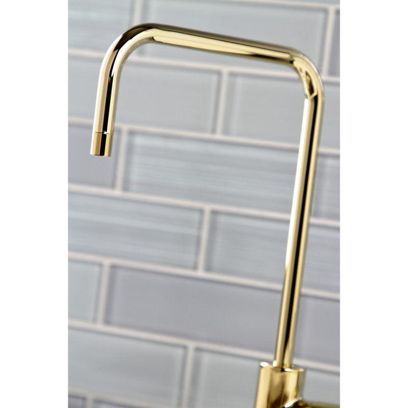 Kingston Brass Continental Single-Handle 1-Hole Deck Mount Water Filtration Faucet, Polished Brass